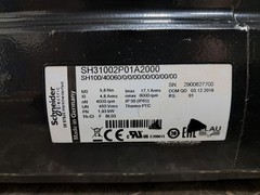 USED 5.8Nm Schneider Electric SH31002P01A2000 Servo Motor SH3 100 480V 6000 RPM