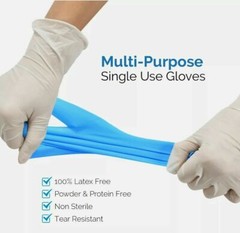 1000Pcs Disposable Synmax Vinyl Exam Gloves Latex-Free & Powder-Free -SMALL