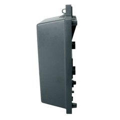 Weather Resistant Residential Outdoor Cable Box for Low Voltage Only (Gray)