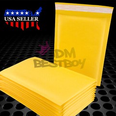 #000 4.5″x8″ (12cmx20cm) Yellow Kraft Bubble Mailer Mailing Shiping Envelope Bag