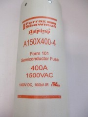MERSEN A150X400-4 AMP TRAP FUSE 1500V 400A, FORM 101 SEMICONDUCTOR FUSE