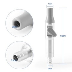 Dental Chair Saliva Ejector Strong /Weak Suction Rubber Snap Tip Adapter/ Handle