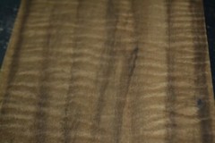 Fumed Curly Beech Raw Wood Veneer Sheet 6.5 x 31 inches 1/42nd thick N5942-95