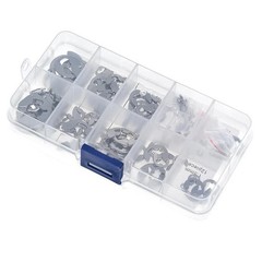 120 X Assorted M1.5 – M10mm Stainless Steel E Clips C Circlip Kit Retaining Ring