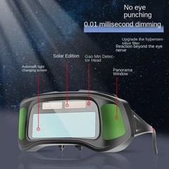 Proffesional True Color Auto Darkening Welding Goggles Clear Lenses Solar Welder