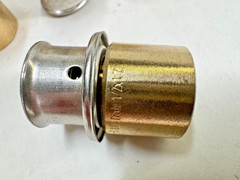 (8-PACK) VIEGA 92021 1/2″ PEX Press x 1/2″ Copper Tube Adapter, Lead Free Bronze