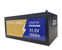 48V 100Ah LiFePO4 Lithium Golf Cart Battery with BMS Protection for Motor RV