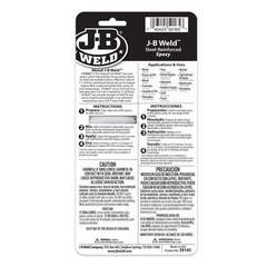 J-B Weld Original Steel Reinforced Epoxy Syringe, High Strength, 2 Pack, Dark