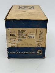 Circle F 3423 3-Way Toggle Switch 20A 120/277V AC Brown No-Klik Heavy Duty 10pk