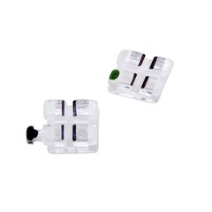 Dental Orthodontic ABSOLUTE Sapphire Ceramic Bracket Roth/MBT.018/022 Hooks 345