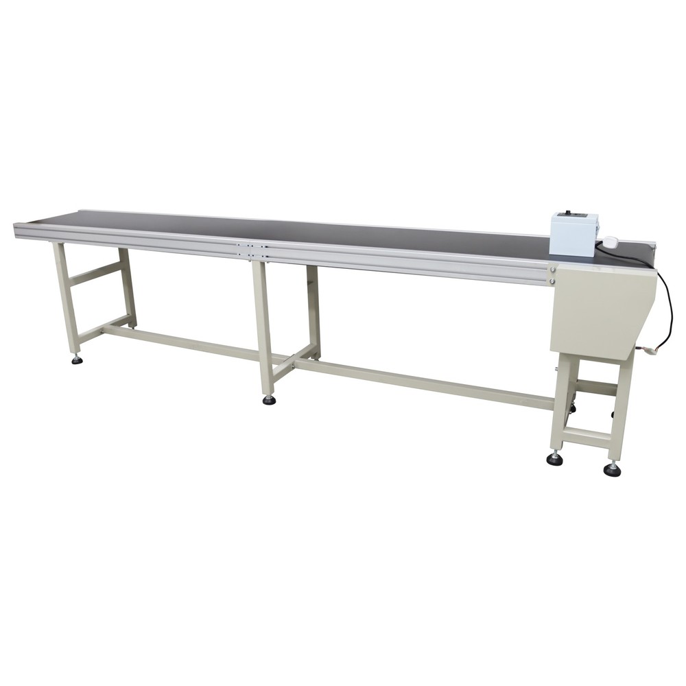 Electric PVC Conveyor Belts System 118in Length 15.7in Width Adjust Speed 110V