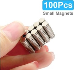 100 Pcs Small Magnets 5×2 mm Neodymium for Crafts