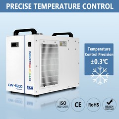 S&A CW 5200TH 220V 50/60Hz Industrial Water Chiller for 8KW Spindle / Welding