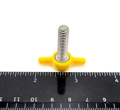 1/4″-20 Thumb Screw T Bolts Yellow Butterfly Plastic Clamping 1 1/4″ Knob Cap