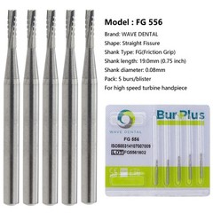 Wave Dental Burs FG 557 557L 558 Tungsten Carbide Burr High Speed Friction Grip