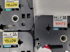 Lot of TZ Tape Label Red, Yellow, Blue, Green for Brother P-Touch