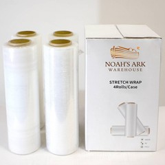 18″ x 1500FT Industrial Class Pallet Wrap, 80 Gauge Heavy-Duty 1 Pack, Clear