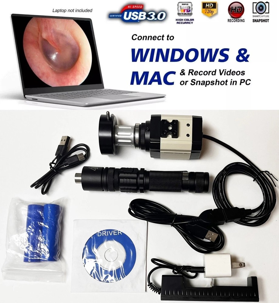 Rigid Endoscope Cystoscope Arthroscope HD USB Camera Head+Coupler+Light Source