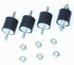 4pcs 25 x 25mm Rubber Mounts Rubber Vibration Isolator Mounts Shock Absorber …
