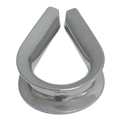 4PC 1/4″ Marine Heavy Duty Wire Rope Thimble 316 Stainless Steel Cable Protector