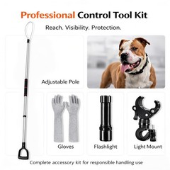 Animal Catch Pole Control Tool – 60″-92″ Adjustable Noose Pole Animal Control…