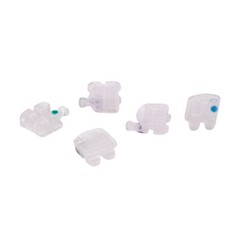 AZDENT Dental Orthodontic Ceramic Bracket Braces Roth MBT .022 Hooks 345