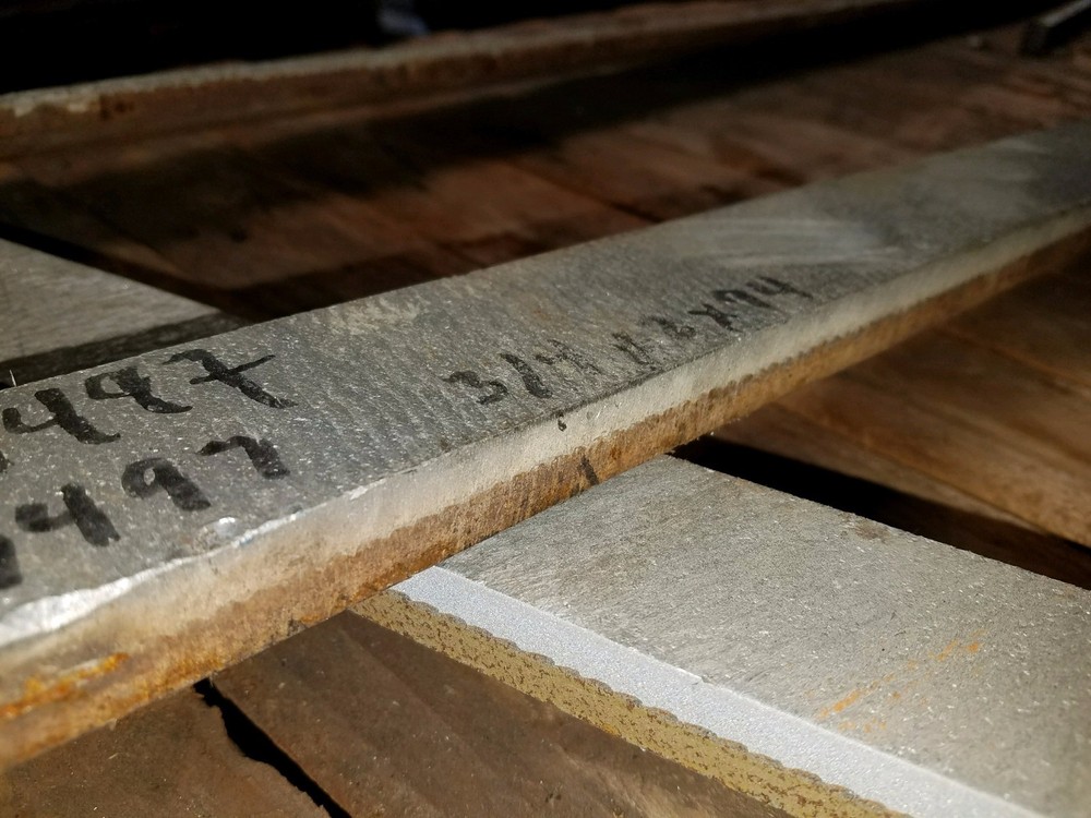 Bimetal Flat Bar .75″ 2″ x 60″ 1/2 Aluminum 1/2 Steel Transition Insert Welding