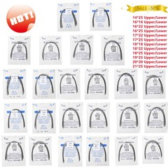10 Packs Dent Orthodontic Arch Wire Rectangular Niti Super Elastic Upper/Lower