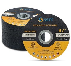 200PCS 4.5 Cut Off Wheels 4-1/2 Cutting Disc Metal Stainless Steel Angle Grinder