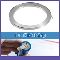 Pure Nickel Strip 99.6% Nickel 0.1x3mm 32.8ft Nickle Tabs Silver Tone Universal
