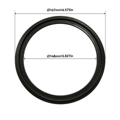 HFS(R) 6″ Tri Clamp Sanitary Gasket FKM Fits Tri-Clover Type Ferrule