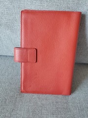 Shinola Mini Ipad Journal Book Cover Rust Red Leather Made In USA