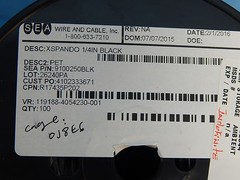 NEW Sea Wire and Cable 9100250BLK ¼” Expandable Sleeving (Black)