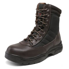 NORTIV 8 Men’s Steel Toe Safety Work Boots Anti-Slip Military Tactical Wide Size