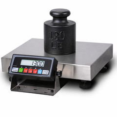 New 130LBS×0.005lb Bench Scale/Postal-Shipping Scale with 16″ x 12″ SS