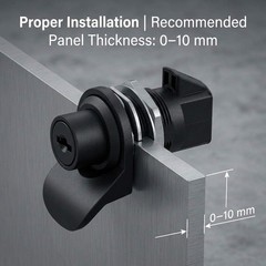 Push Button Latch, 2 Pack Plastic Push-to-Close Latches for Boat/Motorcycle