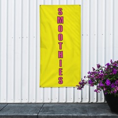 Vertical Vinyl Banner Multiple Sizes Smoothies Food Fair Promotion Business O