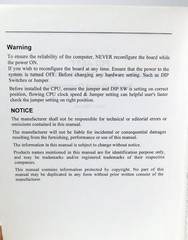 ATI PCI-A55T Single Board Computer Intel, AMD & Cyrix CPU with MMX Tech Manual
