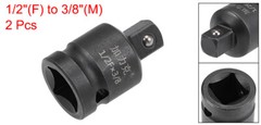 2pcs 1/2″ x 3/8″ Drive Impact Socket Reducer Female to Male Cr-Mo