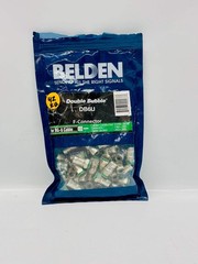 42 Pk Belden DB6U RG-6 Double Bubble F-Type Compression Connector