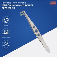 Meibomian Gland Roller Expressor Stainless Steel Ophthalmic Instruments