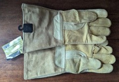 Steiner P750-L Welding Gloves, Gauntlet Cuff, Straight Thumb, Leather, READ
