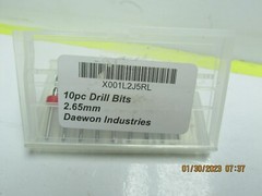 2.65mm CNC end mill cutters 1/8 shank made in Japan x10 genuine original