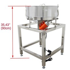 Electric Circular Vibrating Screen Sieve with 30+60 Mesh Screens Double Layers
