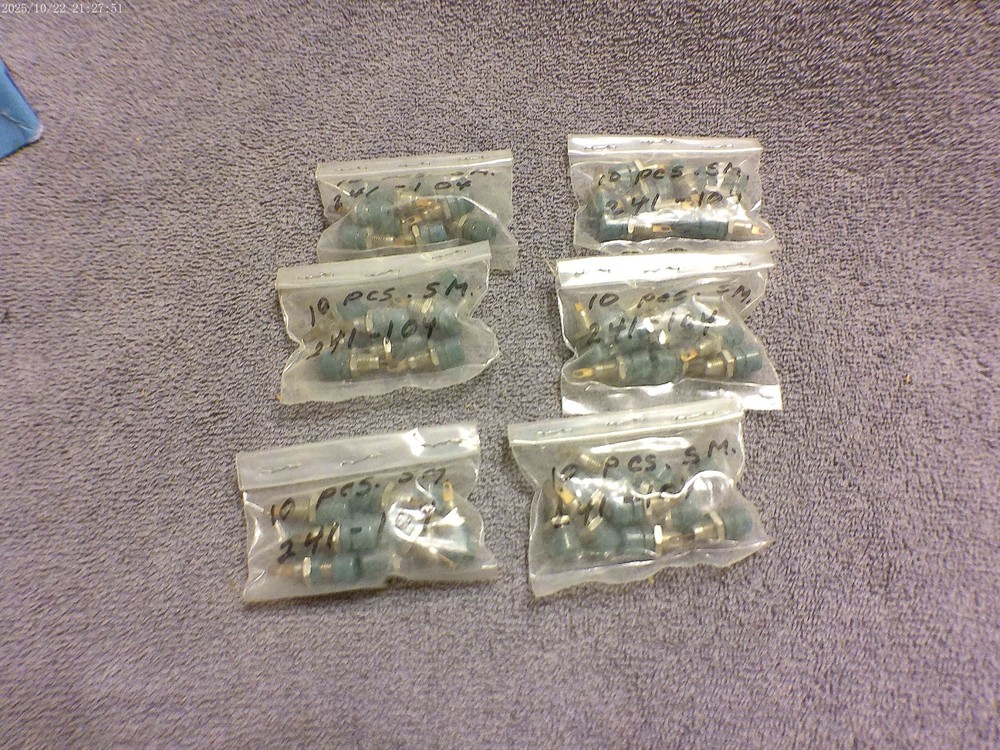 HH Smith part no 241-104 green insulated tip jack metal body lot of 60 nos