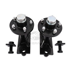 Pair 5x 4.5 Lug Superior Shipping Container Wheels, Spindle Kit Thickened 6000LB