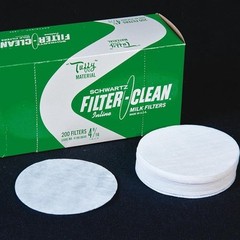 Small Milk Strainer Filter Disks Quick Flow USA Made 4 9/16″ Pack of 200