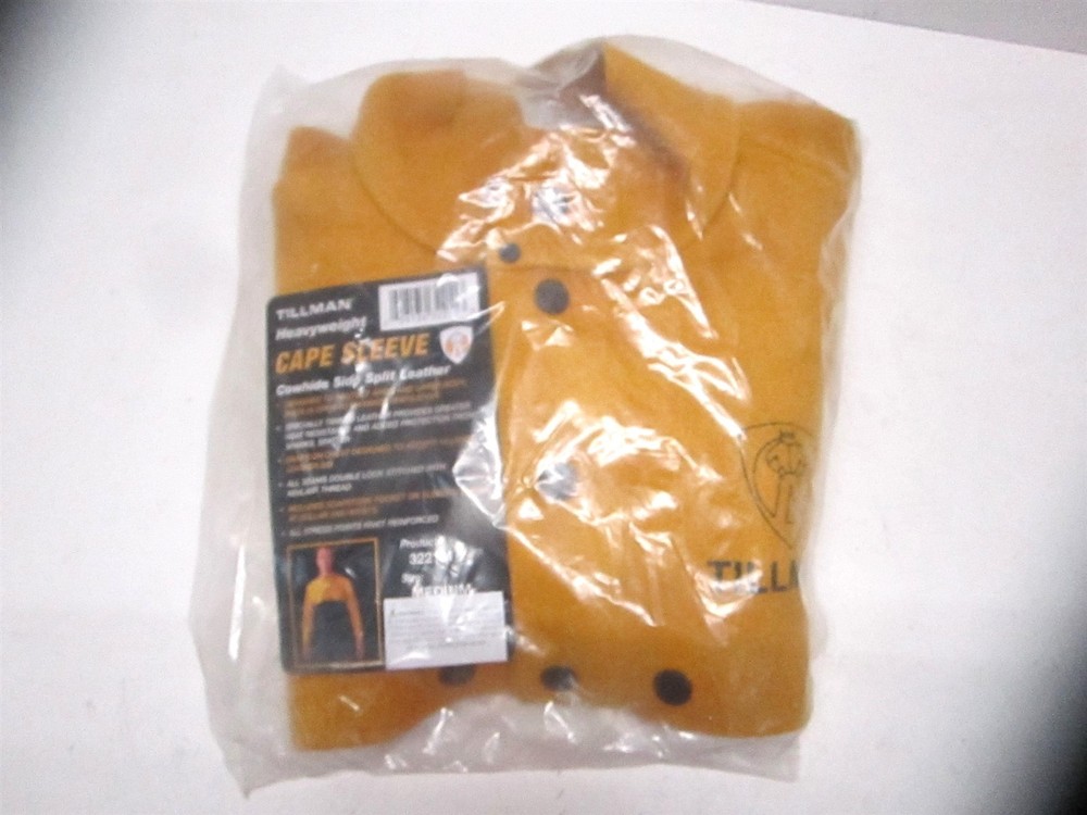 Tillman (3221M) Bourbon Brown Medium Side Split Leather Welding Cape Sleeves