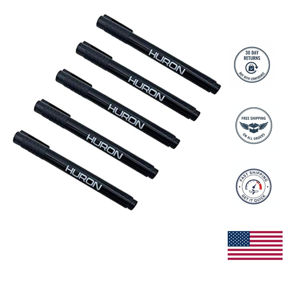 Counterfeit Marker Pen Set with Pocket Clip – 5 Pens for Instant Currency Checks