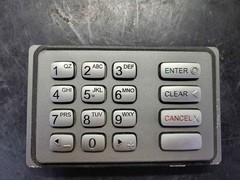 Hyosung atm 6000k keypads USED compatible with 1800SE 2600 (HALO 1) 2700 1800CE